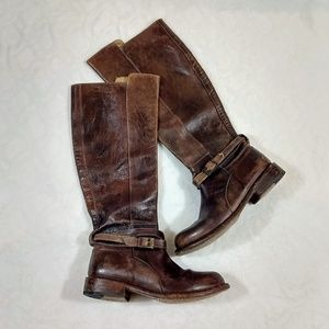BED STU tall leather riding boots